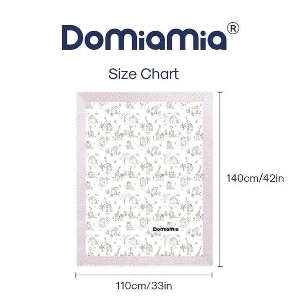 Domimia Thick Padded Minky Cotton Kids Blanket 25 Tog Wildflower Bouquet Soft Cozy Blankets