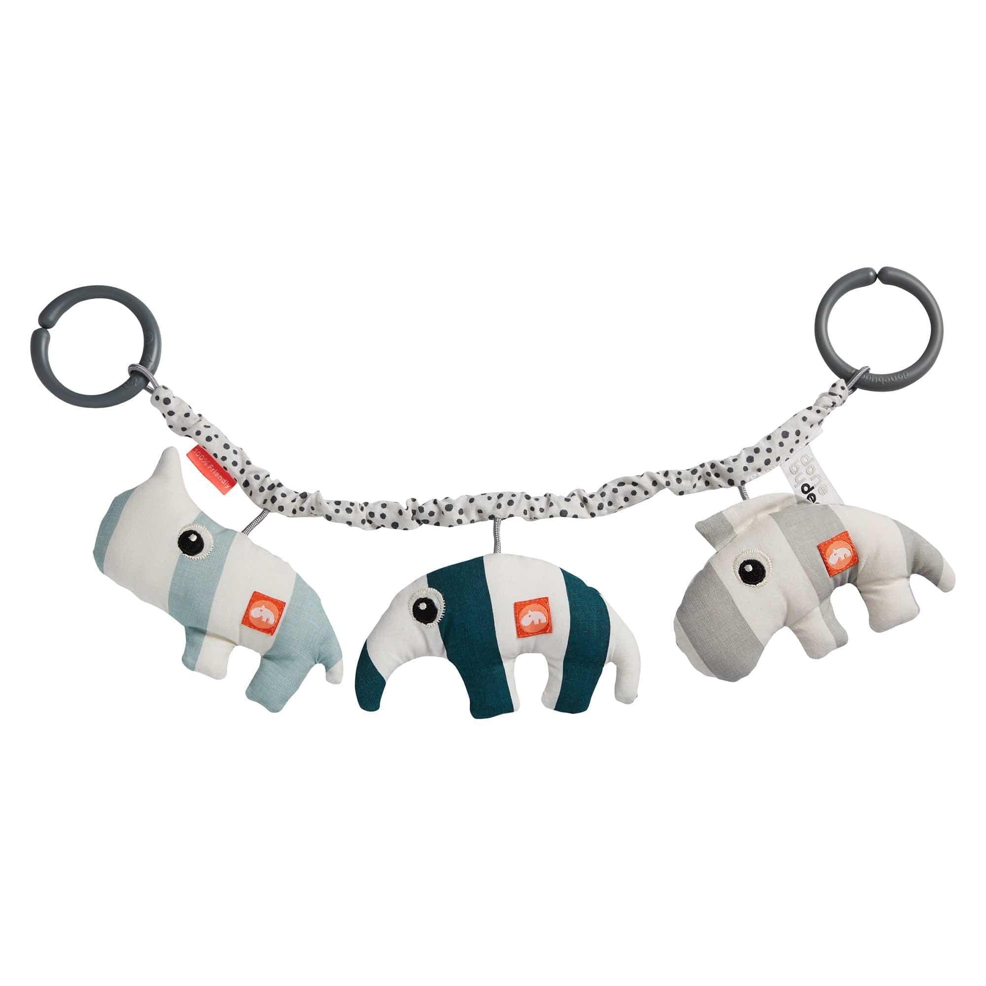 Done By Deer Pram Toy Friends Blue Activity Toys