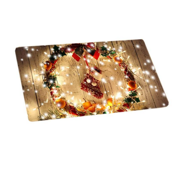 Door Mats Christmas Anti Slip Floor Rectangular Rug Decoration Doormat Seasonal Decorations
