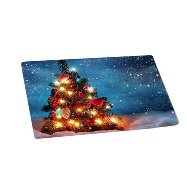 Door Mats Christmas Anti Slip Floor Rectangular Rug Decoration Doormat Seasonal Decorations