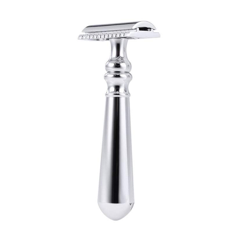 Razors Blades Double Edge Safety Men's Traditional Shaving Long Handled For Dry Wet Male Tool Sliver Men's Razor Blades