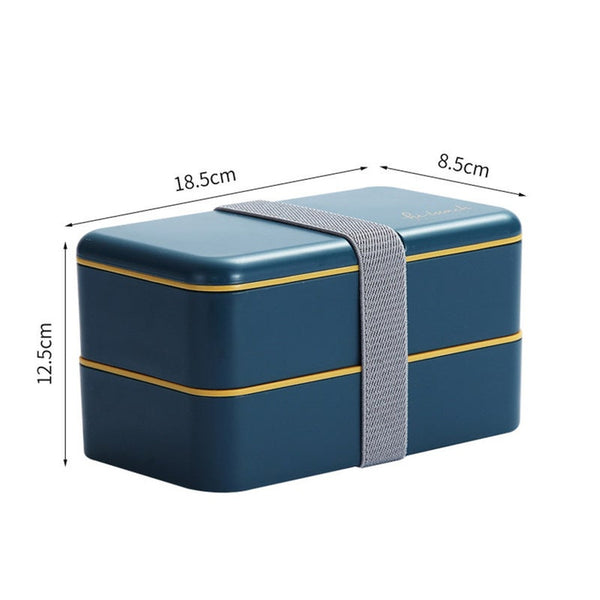 Double Layer Separated Bento Box Portable Microwave Food Lunchbox Lunchboxes