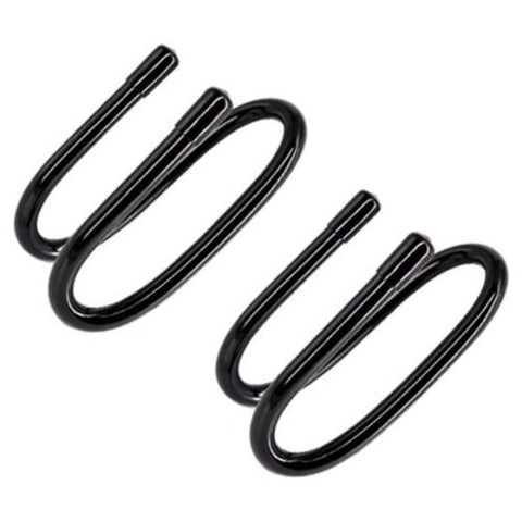Double S Shaped Universal Sturdy Hanging Hooks 2Pcs Black Hooks & Eyes