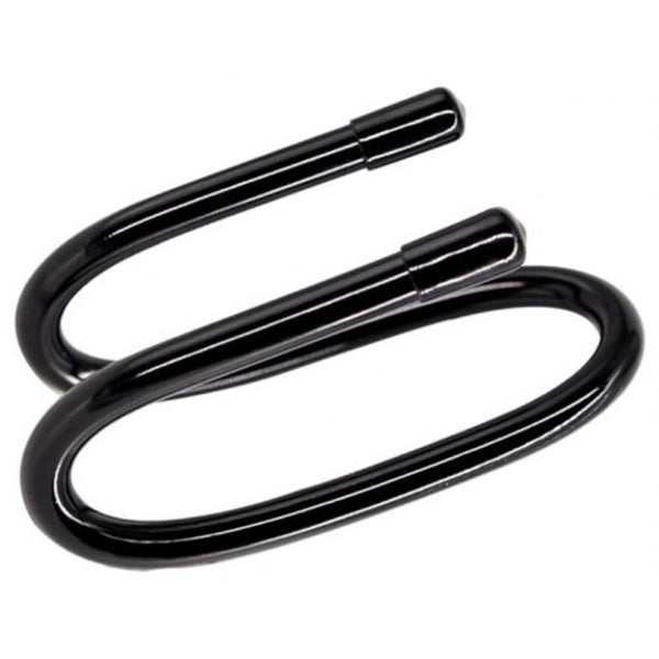 Double S Shaped Universal Sturdy Hanging Hooks 2Pcs Black Hooks & Eyes