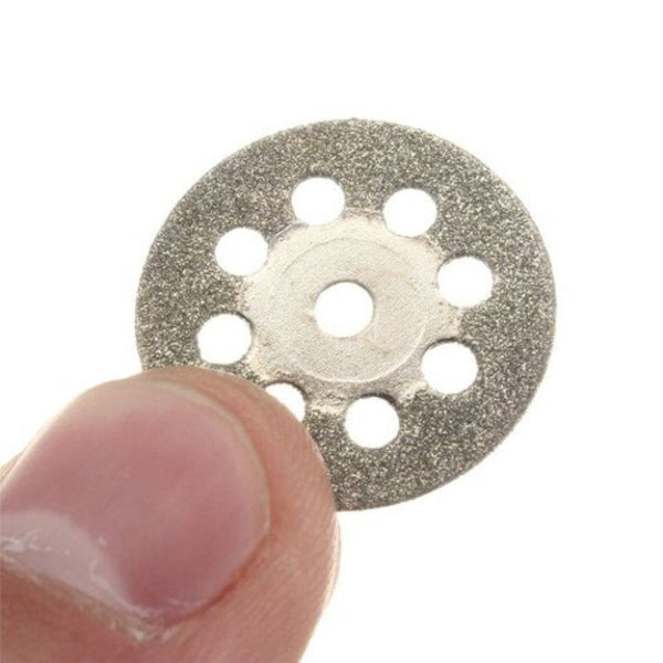 Double Sided Diamond Cutting Discs 10 Pcs Silver 25Mm Diamond Blades
