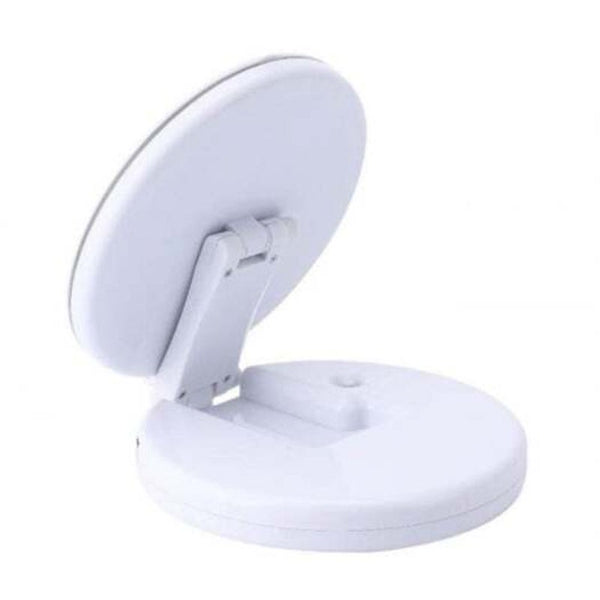 High Quality Foldable Led Makeup Double Folding Vanity 5X Magnifying Mirror Makeup Mirrors