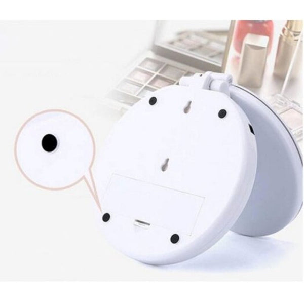 High Quality Foldable Led Makeup Double Folding Vanity 5X Magnifying Mirror Makeup Mirrors