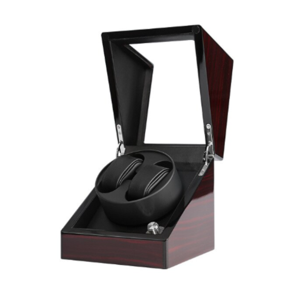 Double Watch Automatic Winding Box Mechanical Device With Led Watch Winders