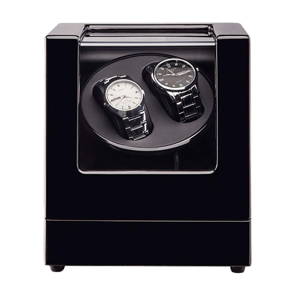 Double Watch Automatic Winding Box Mechanical Device With Led Watch Winders