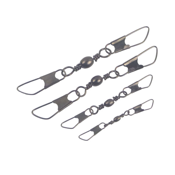 Swimerz Double Snap Barrel Swivels Size 4 12 Pack Swivels & Snaps