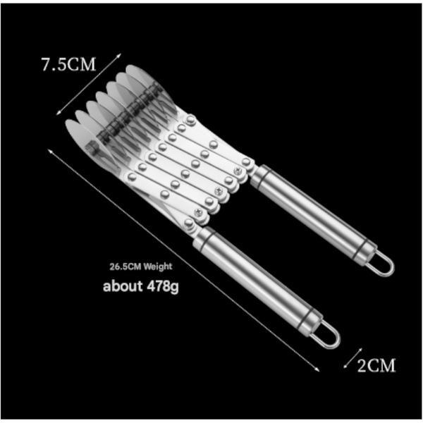 Doughnut Cutter Seven Wheels Stainless Steel Multi Rolling Pastry Noodle & Lattice Slicer Pastry Cutters