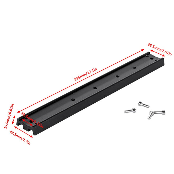 Dovetail Telescope Mounting Plate 335Mm 13.1 Inch For Equatorial Tripod Long Version Binocular / Monocular Astronomy Telescope Mounts