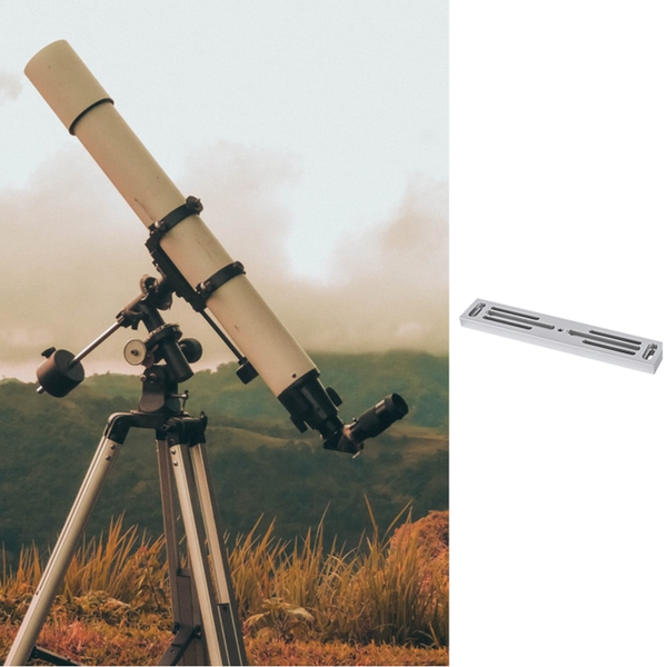 Dovetail Mounting Plate Fully Metal 228Mm / 9 Inch For Astronomical Tail Telescope Monocular Telescope Mounts