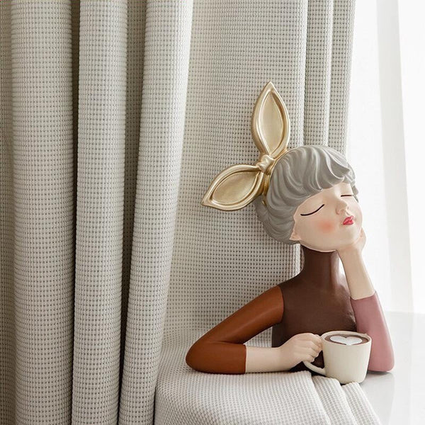 400 Centimetre Beige Modern Waffle Plaid Curtain For Living Room Bedroom Dining Balcony Curtains & Drapes