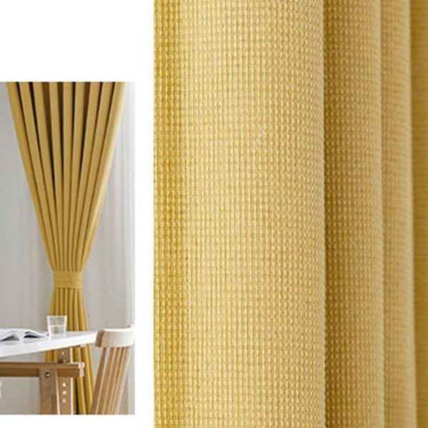 500 Centimetre Beige Modern Waffle Plaid Curtain For Living Room Bedroom Dining Balcony Curtains & Drapes