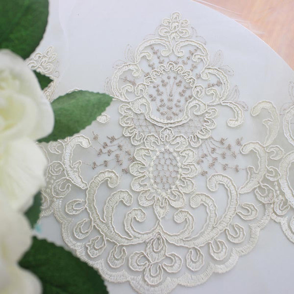 250 Centimetre White Flower Indoor Decorative Sheer Curtain For Curtains & Drapes