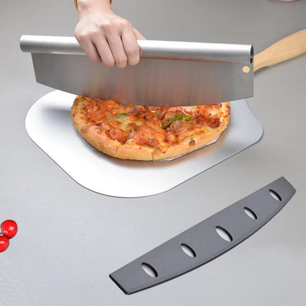 35 X 11 Inch Stainless Steel Pizza Cutter With Protective Cover Kitchen Tool Other Kitchen Gadgets