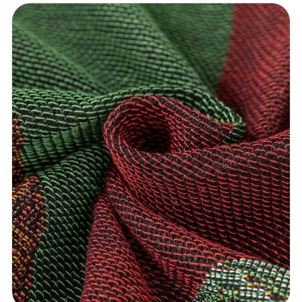 Throw Blanket Brown Faux Cashmere Sofa Cover Human Cartoons Tassel 130X180cm Throws & Afghans