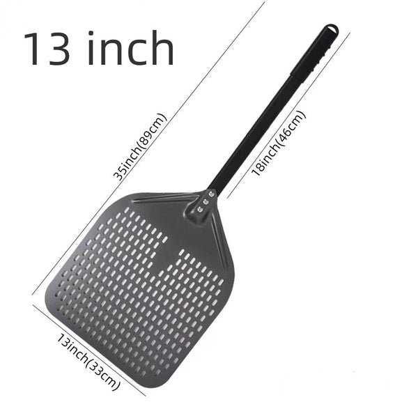Pizza Shovel 33 Centimetre X 89 Dark Grey Metal Handle Baking Accessory Pizza Paddles