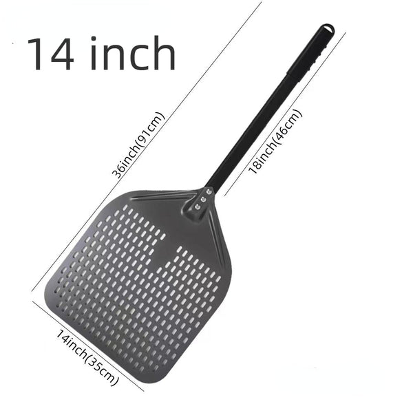 Pizza Shovel 35 Centimetre X 91 Dark Grey For Perforated Peel Baking Tool Pizza Paddles