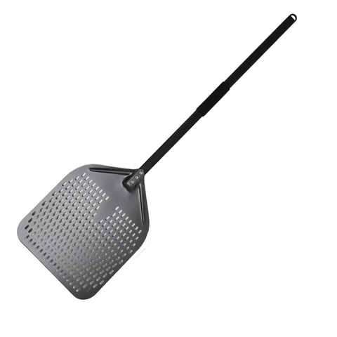 Pizza Shovel 35 Centimetre X 116 Dark Grey Perforated Peel Metal Handle Baking Accessory Pizza Paddles