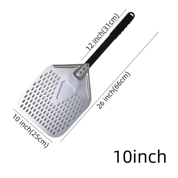 Pizza Shovel 25 Centimetre X 66 Silver Metal Handle Baking Accessory Pizza Paddles