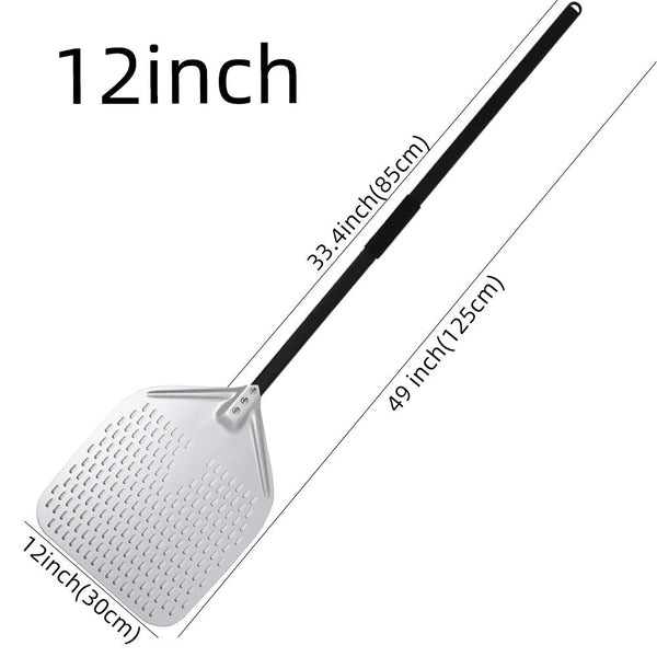 Pizza Shovel 30 Centimetre X 125 Silver For Perforated Peel Baking Tool Pizza Paddles