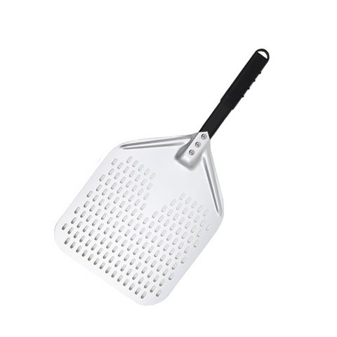 Pizza Shovel 35 Centimetre X 64 Silver Perforated Peel Metal Handle Baking Tool Pizza Paddles