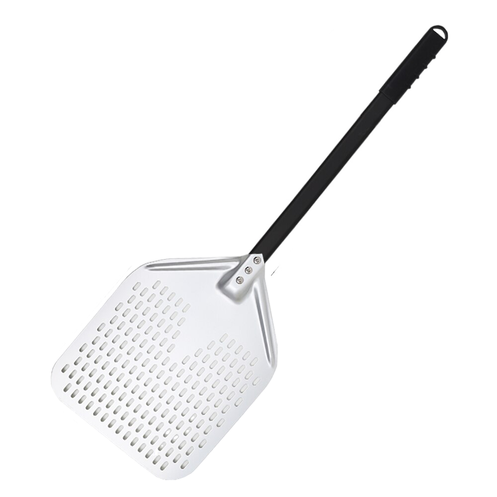 Pizza Shovel 33 Centimetre X 89 Silver Perforated Peel Metal Handle Baking Accessory Pizza Paddles
