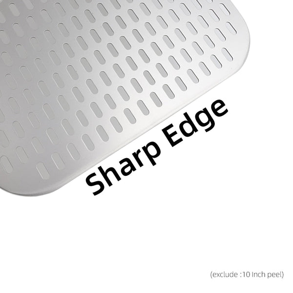 Pizza Shovel 25 Centimetre X 121 Silver For Perforated Peel Metal Handle Pizza Paddles