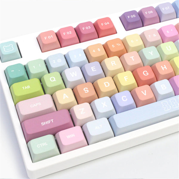 Keycap Keyboard Gummy Bears 133 Keys Colourful Mechanical Gaming Diy Keycaps Keyboards & Keypads