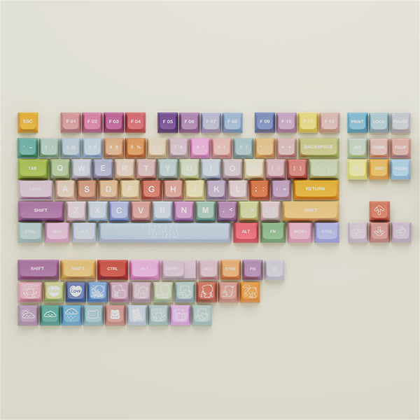 Keycap Keyboard Gummy Bears 133 Keys Colourful Mechanical Gaming Diy Keycaps Keyboards & Keypads