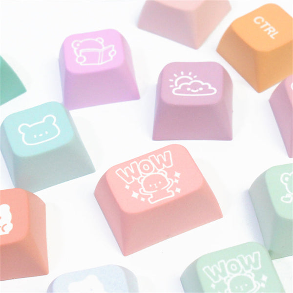 Keycap Keyboard Gummy Bears 133 Keys Colourful Mechanical Gaming Diy Keycaps Keyboards & Keypads