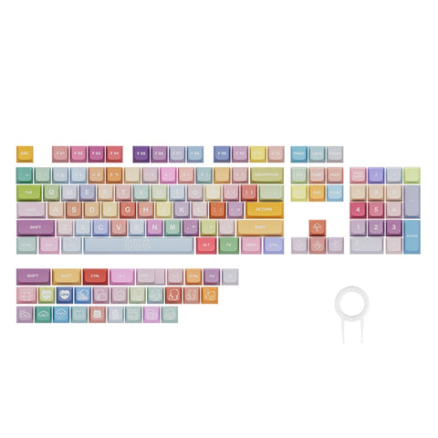 Keycap Keyboard Gummy Bears 133 Keys Colourful Mechanical Gaming Diy Keycaps Keyboards & Keypads
