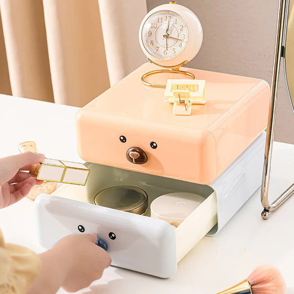 Storage Box Pink Desktop Drawers For Stationery Organizer Garden Boxes Storage Boxes