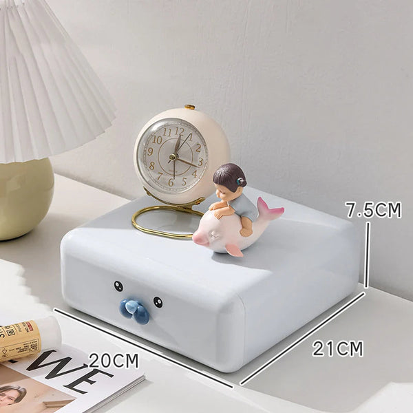 Storage Box Blue Desktop Drawers For Stationery Organizer Garden Boxes Storage Boxes