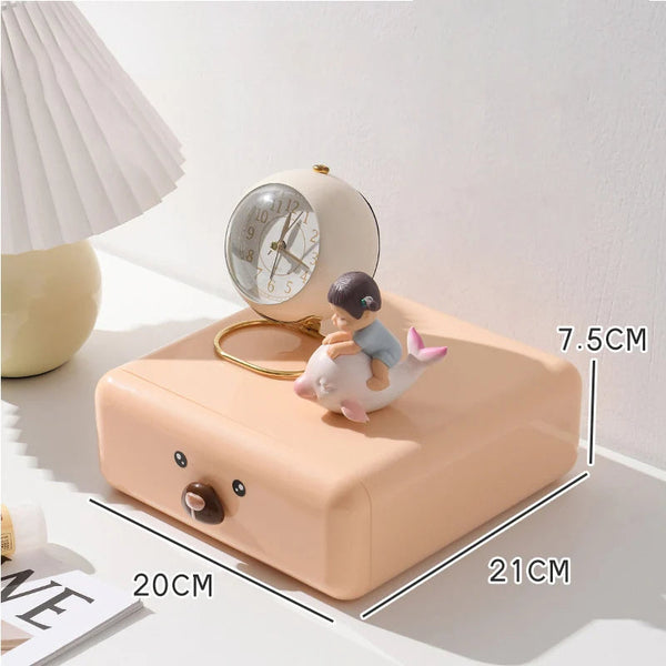 Storage Box Brown Desktop Drawers For Stationery Organiser Organisation Storage Boxes