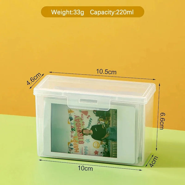 Storage Box For Photocards Collection Organiser 10.5X4.6X6.6Cm Organisation Storage Boxes