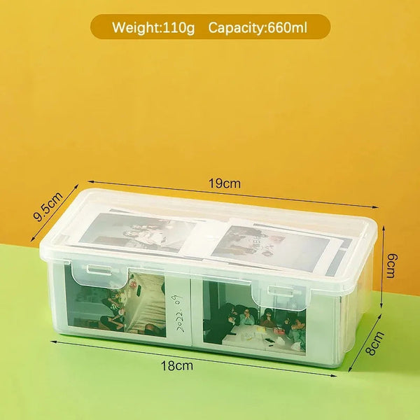 Storage Box 19 X 9.5 6 Cm Photocards Collection Organiser For Organisation Storage Boxes