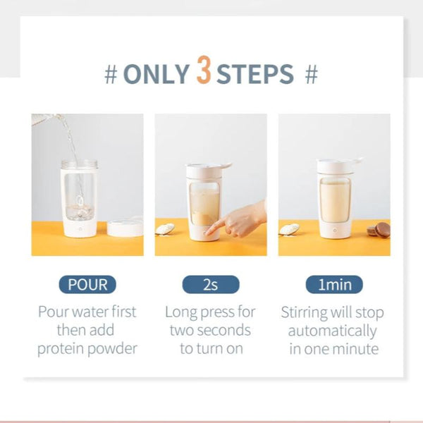 Mini Juicer Black 650 Millilitre Rechargeable Electric Bottle Shaker Blender Juicers