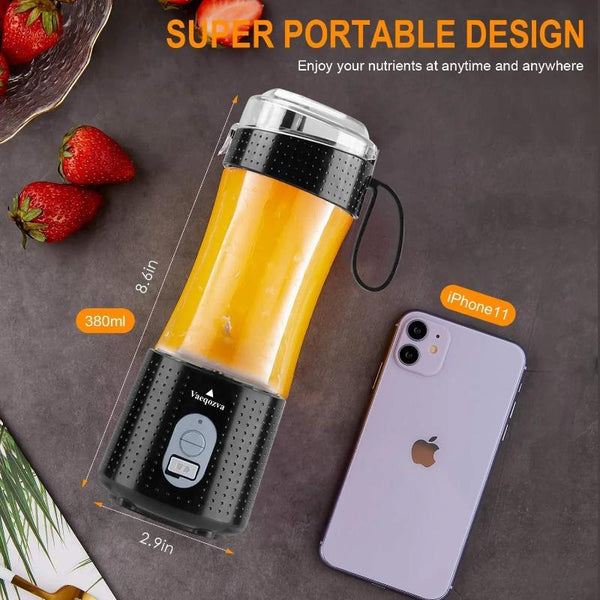 Mini Juicer Black Wireless Machine Bottle Squeezer Ice Blender Juicers