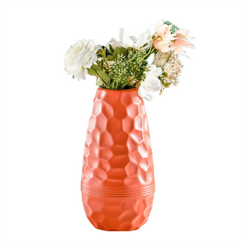 Flower Vase Coral Red Large Meteorite Nordic Style Table Decor For Garden Vases