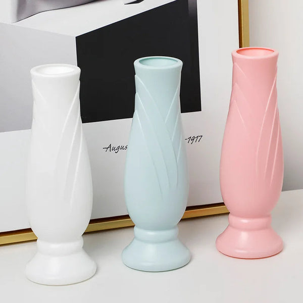 Flower Vase Pink Small Nordic Style Pot For Decor Living Room Use Vases