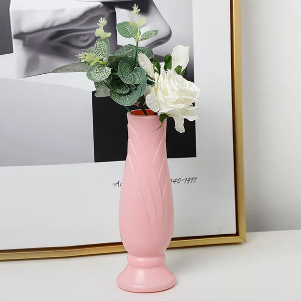 Flower Vase Pink Small Nordic Style Pot For Decor Living Room Use Vases