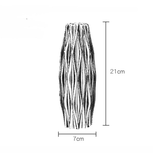 Flower Vase Light Green Small Geometric Nordic Style Pot Decor Vases