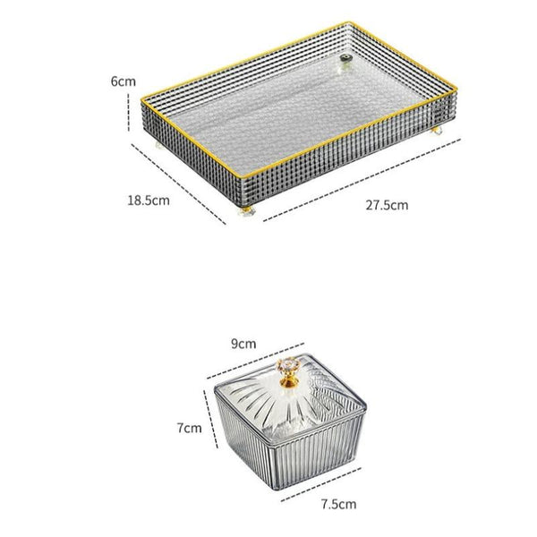 Food Container With Tray Green Fruit Plate 6 Grids Nordic Plastic Style Trays
