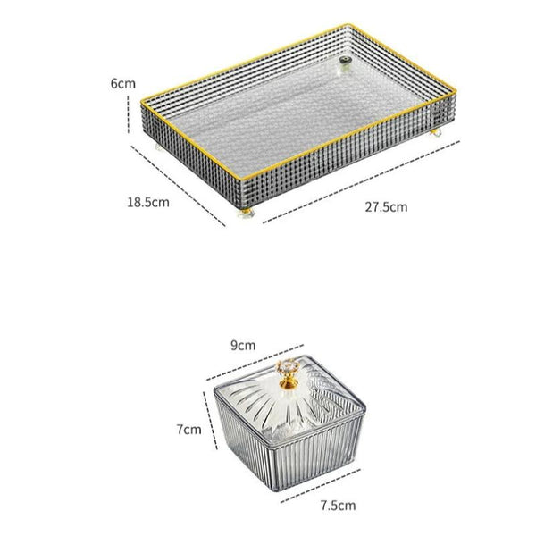 Food Container With Tray Gray Fruit Plate 6 Grids Nordic Plastic Style For Kitchen Dining Trays