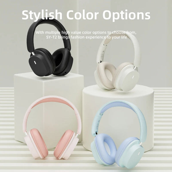 Headphone Blue Bluetooth Sy T2 Noise Reduction Wireless Microphone Headset Headsets