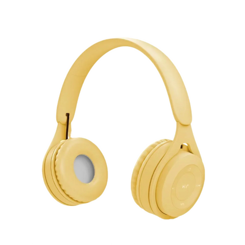 Headphone Yellow Y08 Bluetooth Wireless Headset Over Ear For Mobile Accessories Headsets