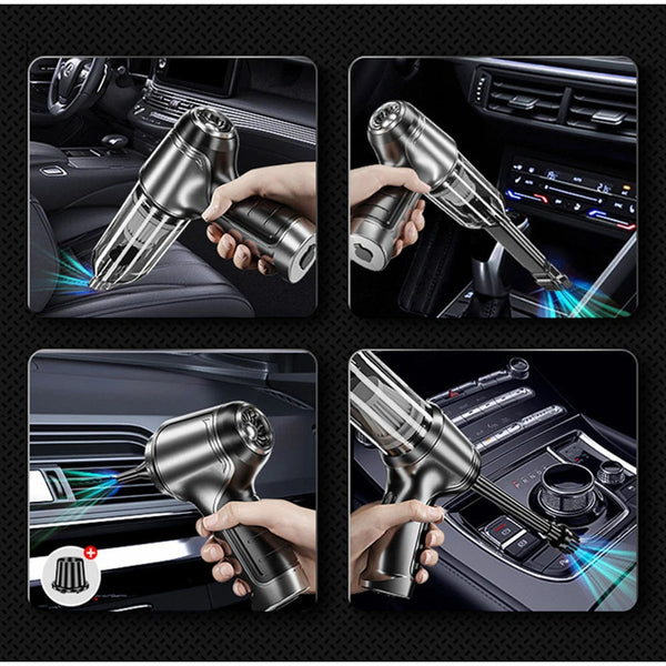 Gray Vacuum Cleaner For Car Dual Use Cordless Design Vacuum Cleaners